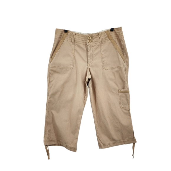Dockers Pants - Dockers Vintage Women's Cotton Stretch Straight Capri Cargo Pants - 14